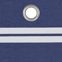 Under the Stars Kids Hayden Stripe Grommet Top Energy Saving 100% Blackout Single Curtain Panel