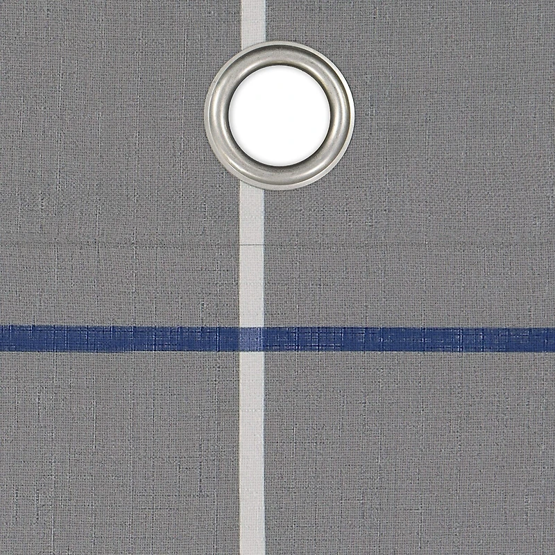 Under the Stars Kids Hayden Plaid Grommet Top Energy Saving 100% Blackout Single Curtain Panel