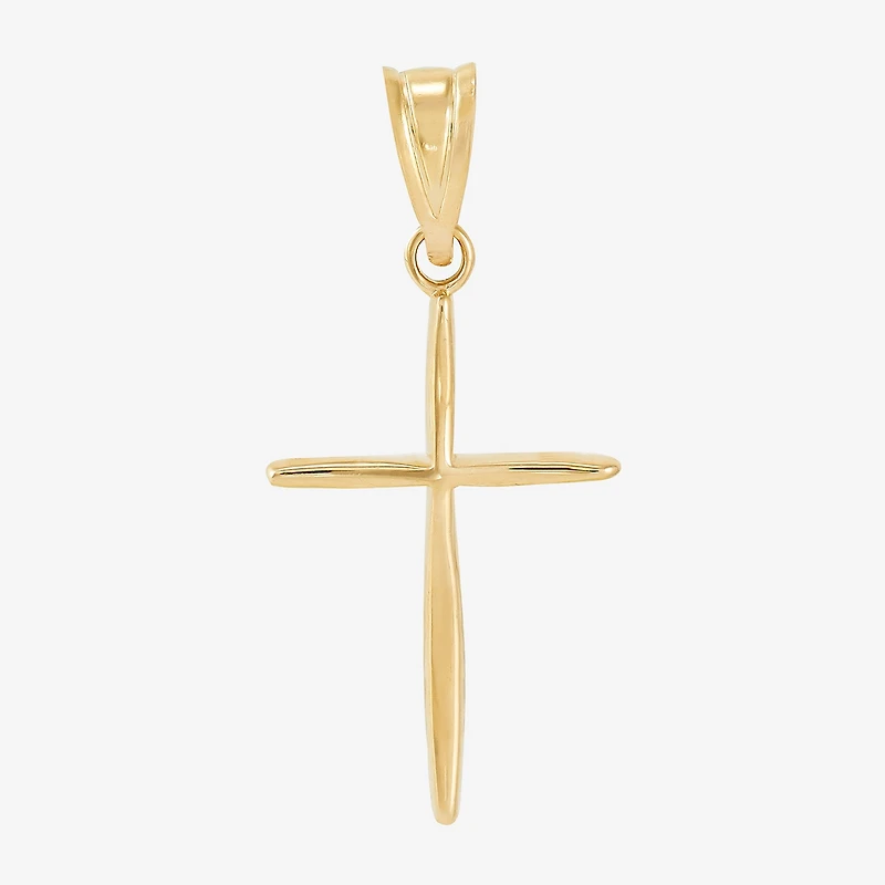 Womens 14K Gold Cross Pendant