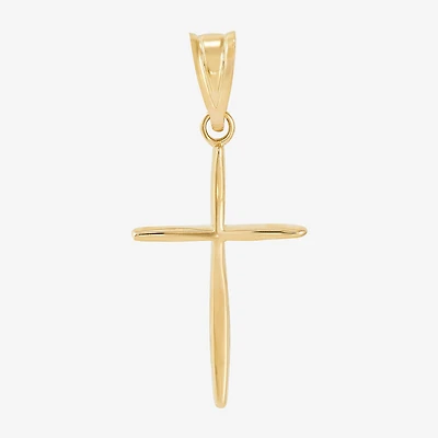 Womens 14K Gold Cross Pendant