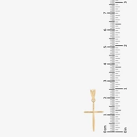 Womens 14K Gold Cross Pendant