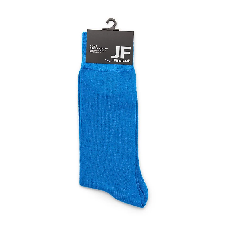 J. Ferrar Dress Mens 1 Pair Crew Socks
