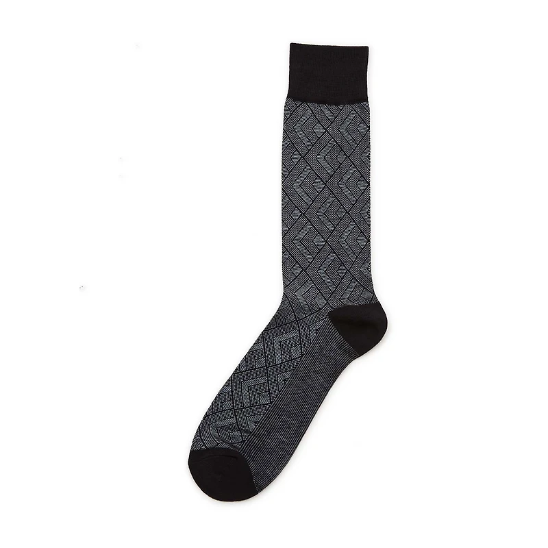 J. Ferrar Dress Mens 1 Pair Crew Socks