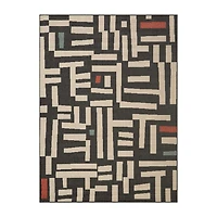 LR Home Graphic Print 24"X36" Indoor Outdoor Rectangular Accent Rug