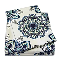 Sweet Home Collection™ Ashley Printed Sheet Set, Double Brushed Microfiber