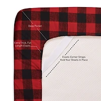 Sweet Home Collection™ Buffalo Printed Sheet Set, Double Brushed Microfiber