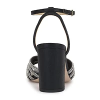 JS Jessica Simpson Sennsol Womens Round Open Toe Block Heel Pumps