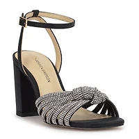 JS Jessica Simpson Sennsol Womens Round Open Toe Block Heel Pumps