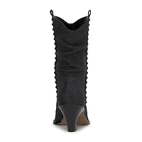JS Jessica Simpson Womens Zolini Stacked Heel Cowboy Boots