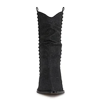 JS Jessica Simpson Womens Zolini Stacked Heel Cowboy Boots