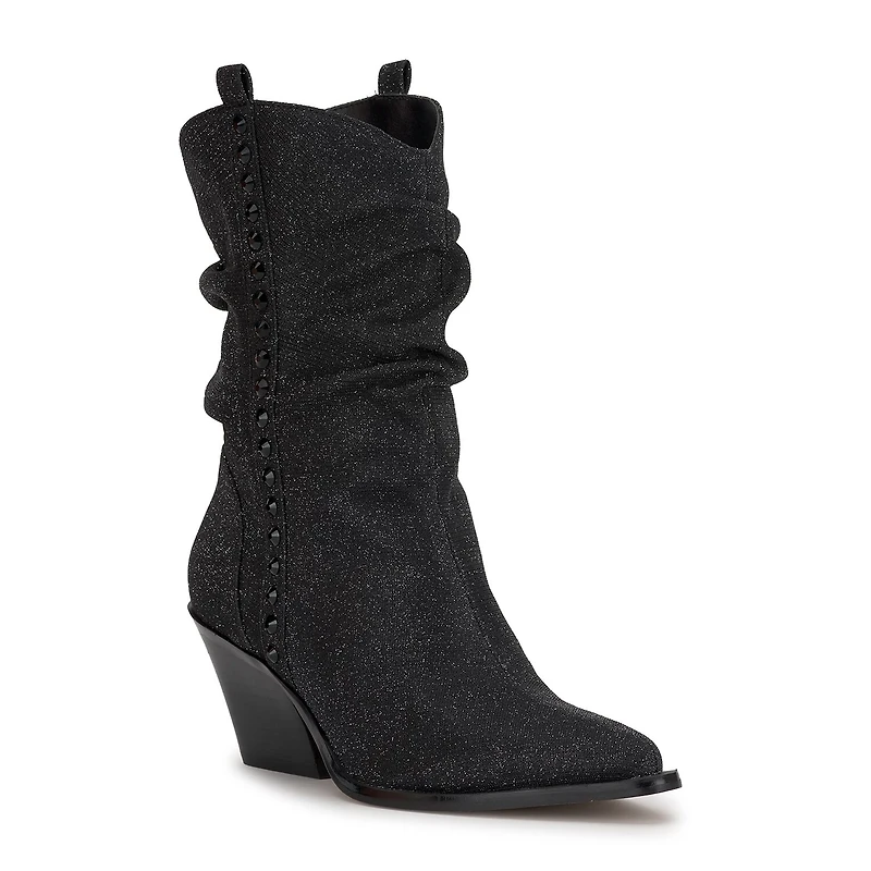JS Jessica Simpson Womens Zolini Stacked Heel Cowboy Boots