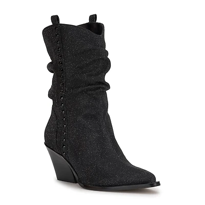 JS Jessica Simpson Womens Zolini Stacked Heel Cowboy Boots