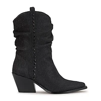 JS Jessica Simpson Womens Zolini Stacked Heel Cowboy Boots