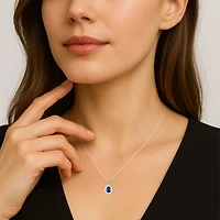 Gemstone Pear 3-pc. Pendant Necklace Set