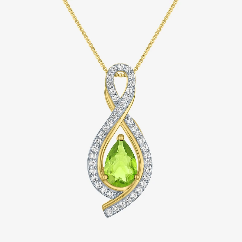 Womens Gemstone 14K Gold Over Silver 2-pc. Pear Jewelry Set