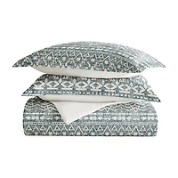 Casual Comfort Modern Rustic Pattern Oversized Reversible Duvet Cover Set