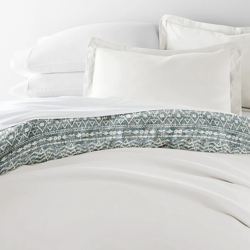 Casual Comfort Modern Rustic Pattern Oversized Reversible Duvet Cover Set