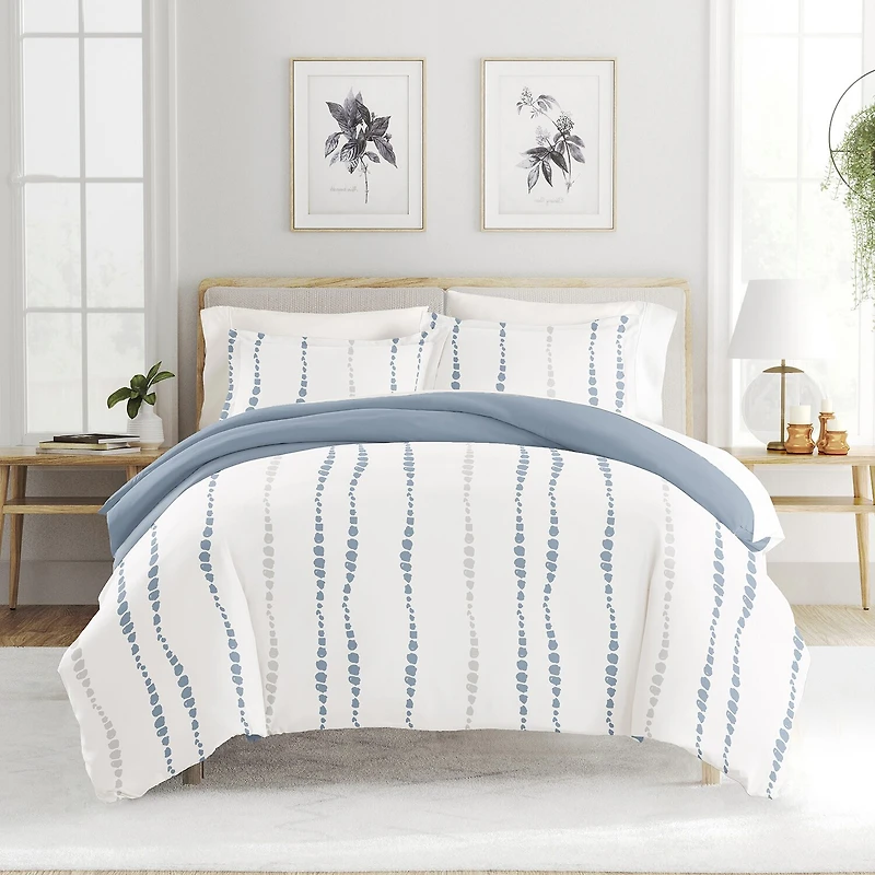 Casual Comfort Urban Vibe Pattern Oversized Reversible Duvet Cover Set