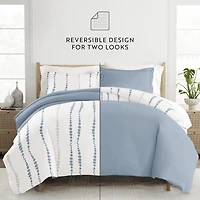 Casual Comfort Urban Vibe Pattern Oversized Reversible Duvet Cover Set