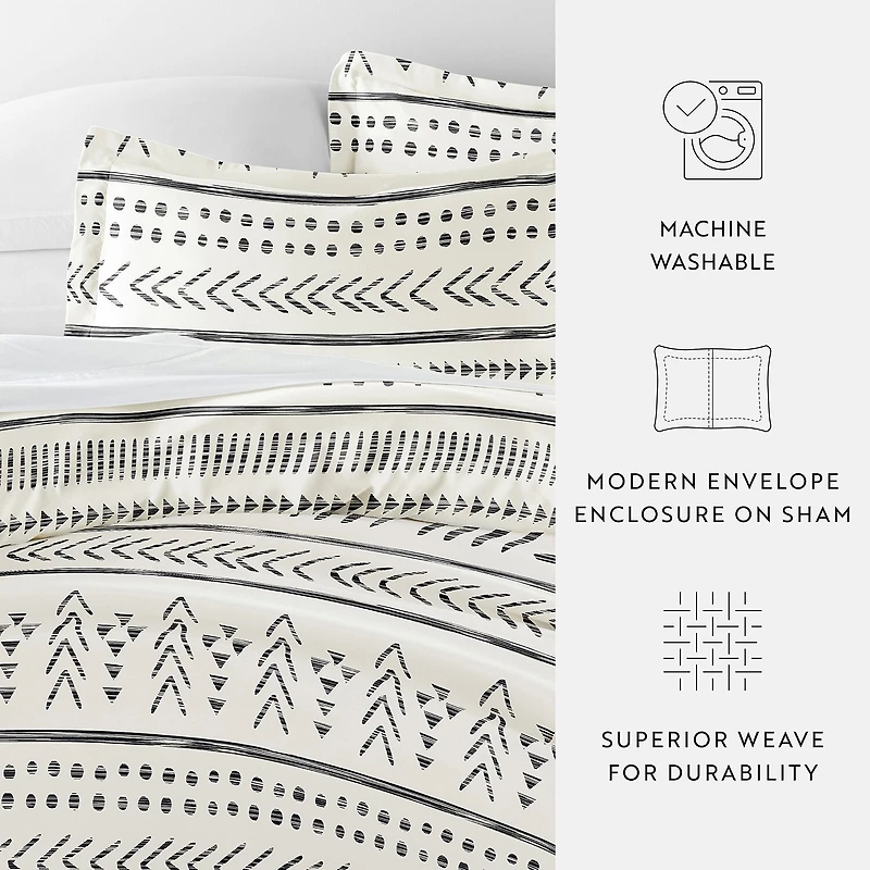 Casual Comfort Arrow Dreams Patterned Duvet Cover Set