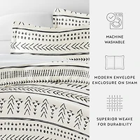 Casual Comfort Arrow Dreams Patterned Duvet Cover Set