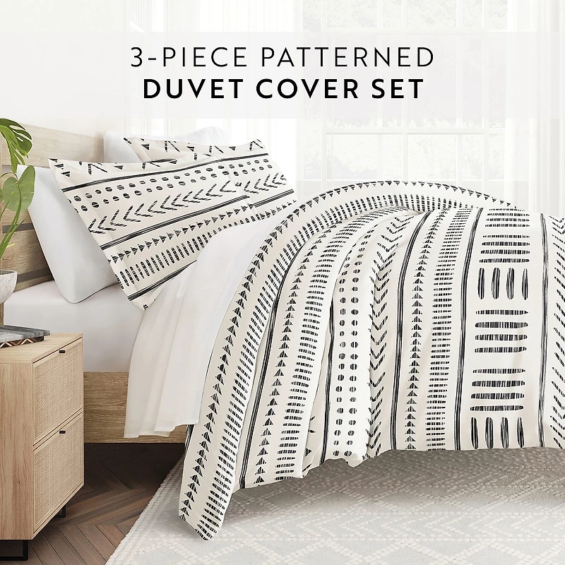 Casual Comfort Arrow Dreams Patterned Duvet Cover Set