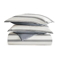 Casual Comfort Desert Stripe Patterned Reversible Duvet Cover Set