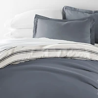 Casual Comfort Desert Stripe Patterned Reversible Duvet Cover Set