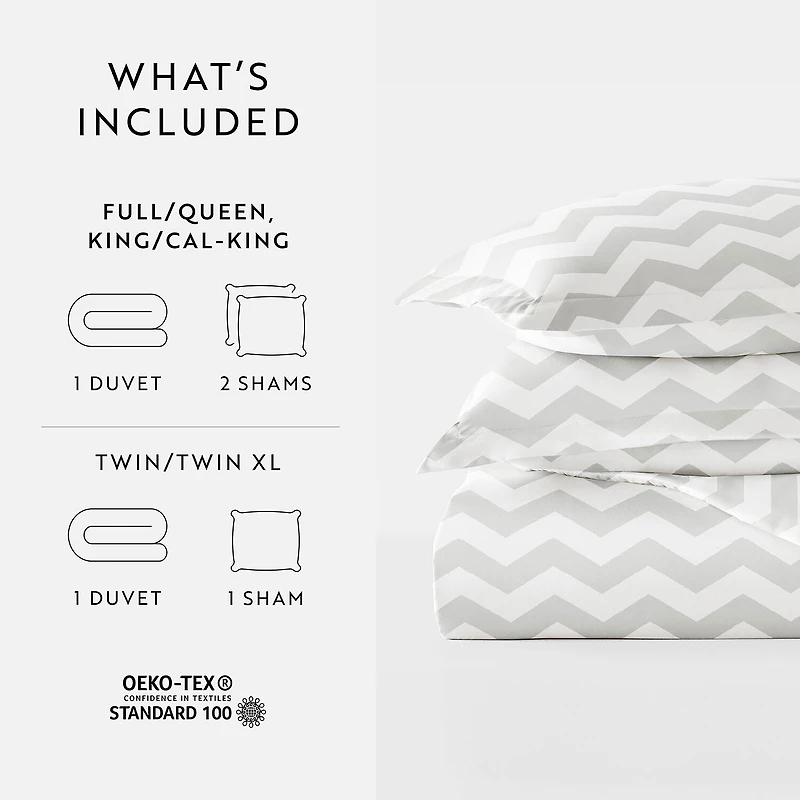 Casual Comfort Premium Ultra Soft Arrow Pattern Duvet Cover Set