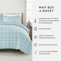 Casual Comfort Premium Ultra Soft Polka Dot Pattern Duvet Cover Set