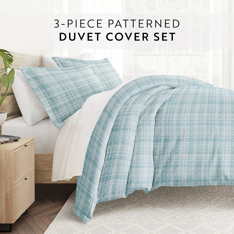 Casual Comfort Premium Ultra Soft Polka Dot Pattern Duvet Cover Set