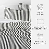 Casual Comfort Premium Ultra Soft Ribbon Pattern Duvet Cover Set