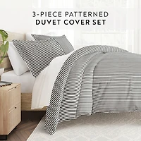 Casual Comfort Premium Ultra Soft Ribbon Pattern Duvet Cover Set