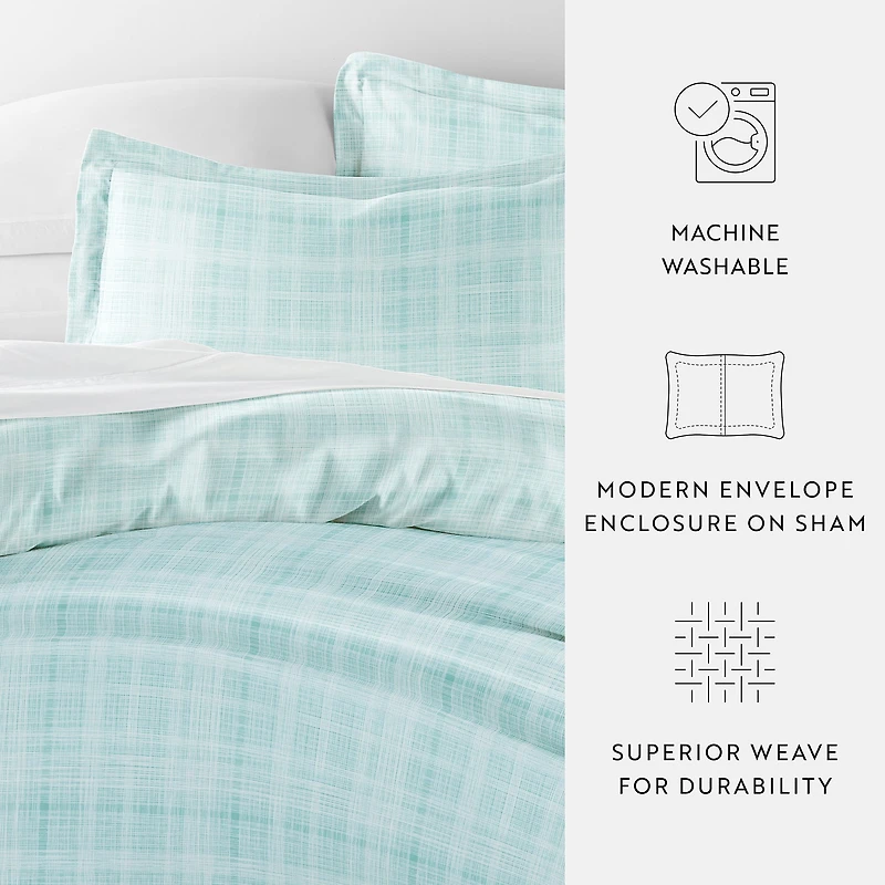 Casual Comfort™ Premium Ultra Soft Thatch Pattern Duvet Cover Set