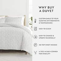 Casual Comfort Premium Ultra Soft Wheatfield Pattern Duvet Cover Set