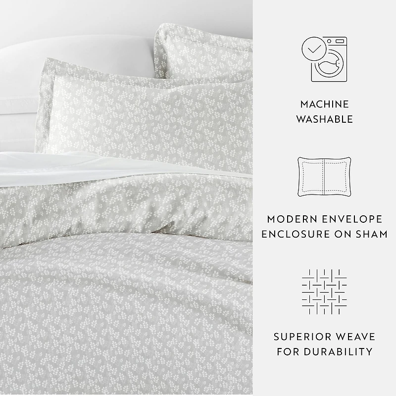 Casual Comfort Premium Ultra Soft Wheatfield Pattern Duvet Cover Set