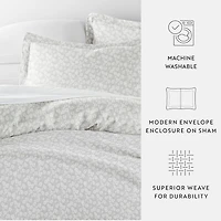 Casual Comfort Premium Ultra Soft Wheatfield Pattern Duvet Cover Set