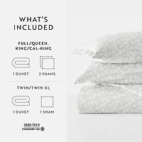 Casual Comfort Premium Ultra Soft Wheatfield Pattern Duvet Cover Set