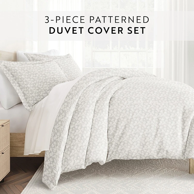 Casual Comfort Premium Ultra Soft Wheatfield Pattern Duvet Cover Set