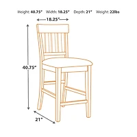 Signature Design by Ashley® Towson Set of 2 Counter Height Upholstered Bar Stools