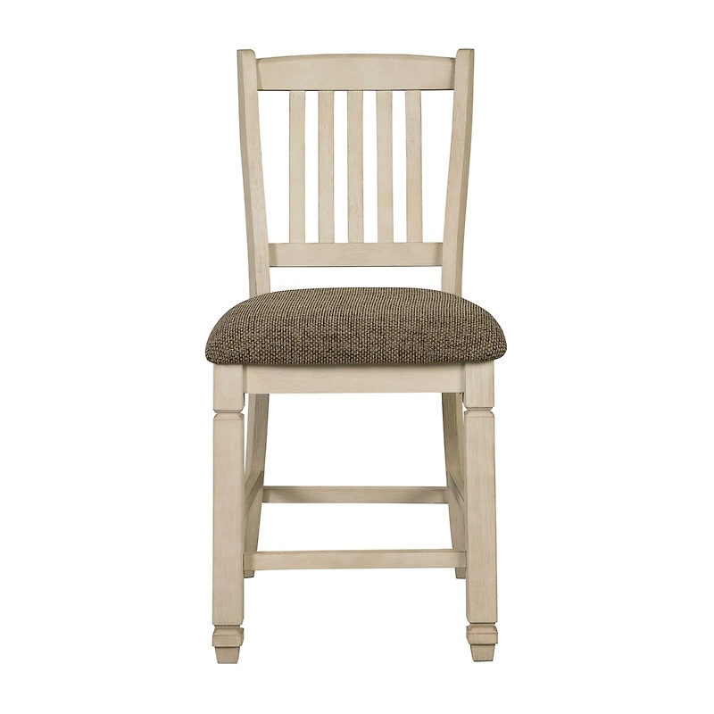 Signature Design by Ashley® Roanoke Set of 2 Upholstered Counter Height Stools