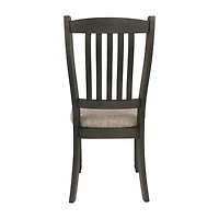 Signature Design by Ashley® Set of 2 Hilton Slatted-Back Upholstered Dining Side Chairs
