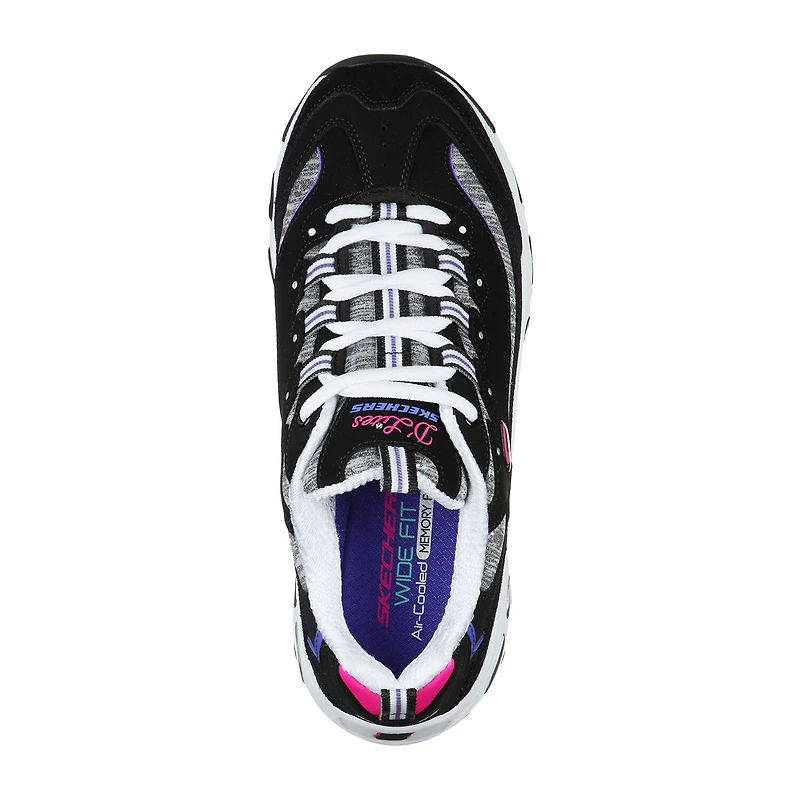 Skechers D'Lites Sparkling Rain Womens Walking Shoes
