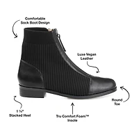 Journee Collection Womens Bexlie Stacked Heel Booties