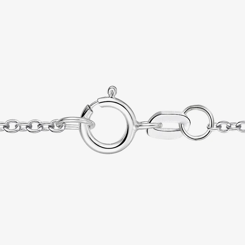 Womens Lab Created Gemstone Sterling Silver Pear 18 Inch Pendant Necklace