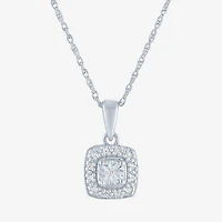 Yes, Please!, (G-H,Si2-I1) Womens 1/10 CT. T.W. Lab Grown White Diamond Sterling Silver 2-pc. Jewelry Set