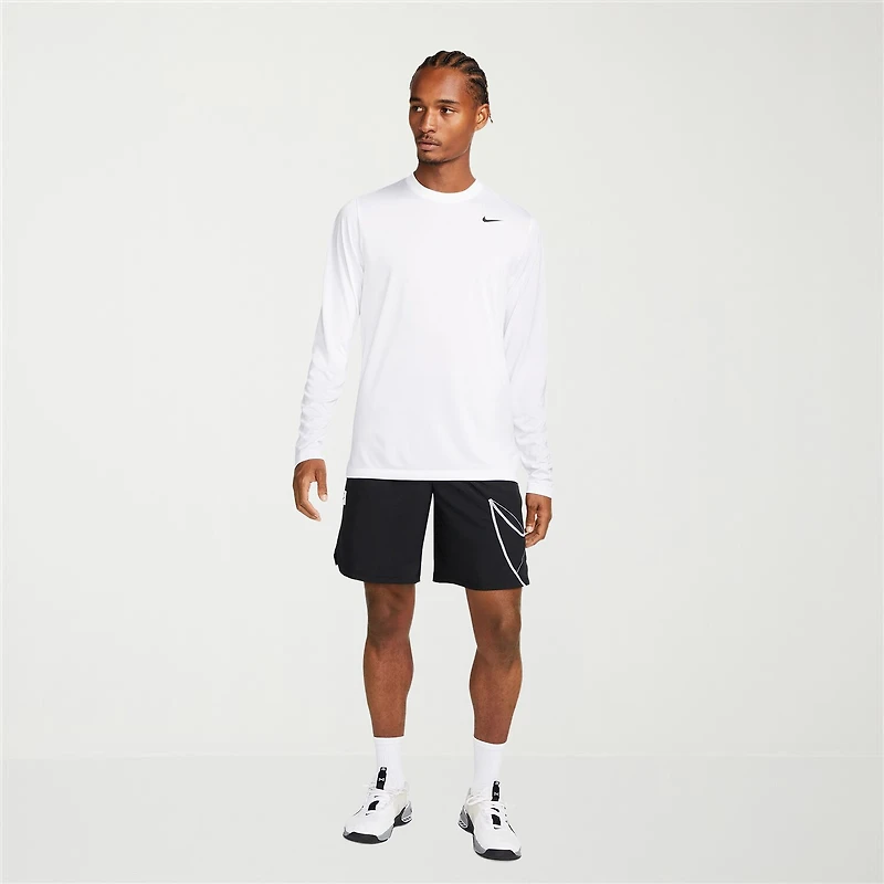 Nike Mens Crew Neck Long Sleeve Quick Dry Active T-Shirt