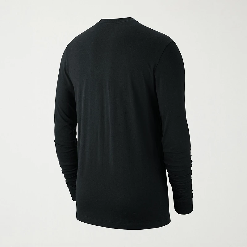 Nike Sportswear Club Mens Crew Neck Long Sleeve Quick Dry Embroidered Active T-Shirt