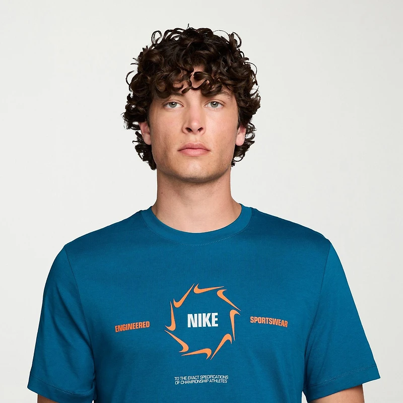 Nike Just Do It Mens Crew Neck Short Sleeve Regular Fit Graphic T-Shirt