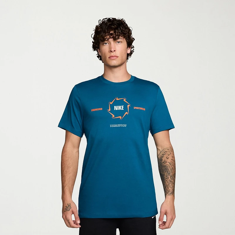 Nike Just Do It Mens Crew Neck Short Sleeve Regular Fit Graphic T-Shirt